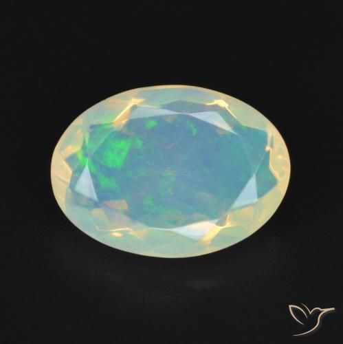 2.15ct Natürlicher Mehrfarbig Opal, Oval, Transparent