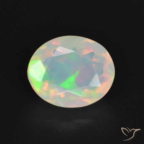 1.94ct Natürlicher Mehrfarbig Opal, Oval, Transparent