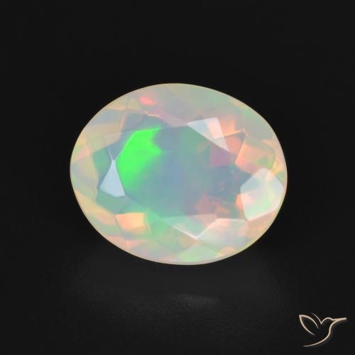 9,17 ctw natürlicher Mehrfarbig Opal, Oval, Transparent