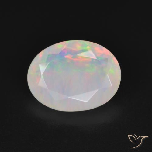 1.84ct Natürlicher Mehrfarbig Opal, Oval, Lichtdurchlässig