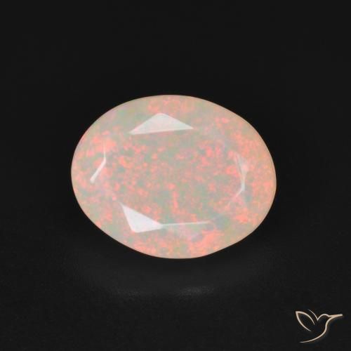 1.89ct Natürlicher Mehrfarbig Opal, Oval, Lichtdurchlässig, Photo A