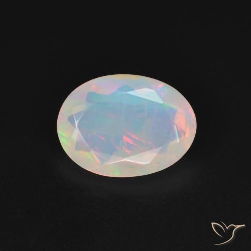 1.21ct Natürlicher Mehrfarbig Opal, Oval, Transparent