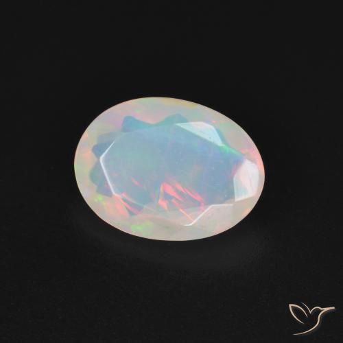 9,17 ctw natürlicher Mehrfarbig Opal, Oval, Transparent