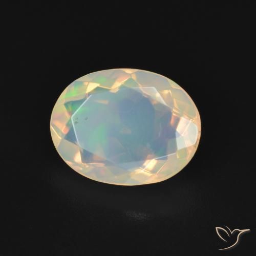 9,17 ctw natürlicher Mehrfarbig Opal, Oval, Transparent