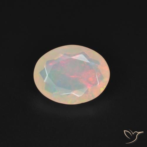 1.21ct Natürlicher Mehrfarbig Opal, Oval, Transparent
