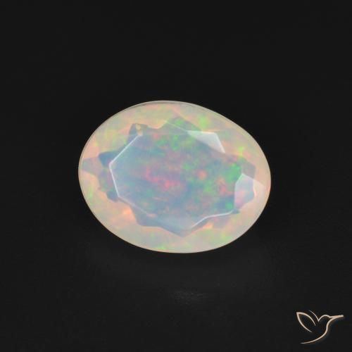 9,17 ctw natürlicher Mehrfarbig Opal, Oval, Transparent