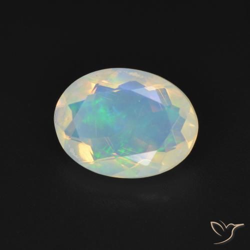 9,17 ctw natürlicher Mehrfarbig Opal, Oval, Transparent