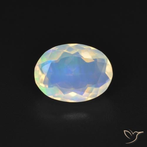 1.22ct Natürlicher Mehrfarbig Opal, Oval, Transparent