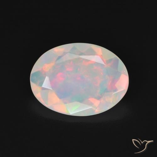 1.86ct Natürlicher Mehrfarbig Opal, Oval, Transparent, Photo A