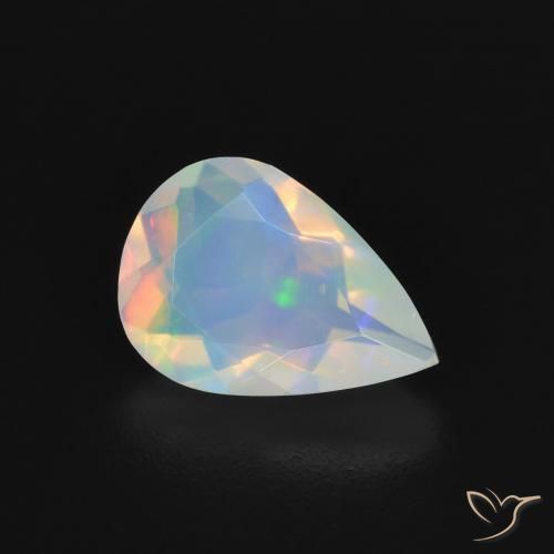 9,17 ctw natürlicher Mehrfarbig Opal, Birnenform, Transparent