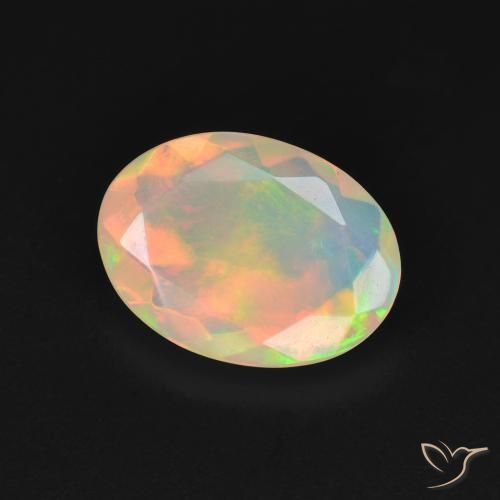 9,17 ctw natürlicher Mehrfarbig Opal, Oval, Transparent