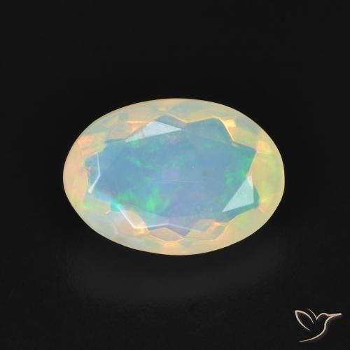 1.87ct Natürlicher Mehrfarbig Opal, Oval, Transparent