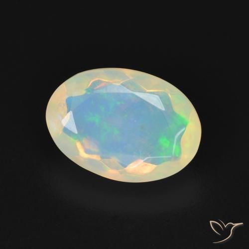 9,17 ctw natürlicher Mehrfarbig Opal, Oval, Transparent