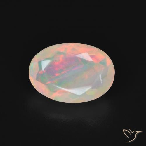 1.54ct Natürlicher Mehrfarbig Opal, Oval, Transparent, Photo A