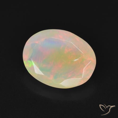 9,17 ctw natürlicher Mehrfarbig Opal, Oval, Lichtdurchlässig