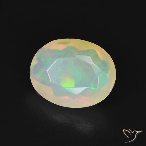 9,17 ctw natürlicher Mehrfarbig Opal, Oval, Transparent