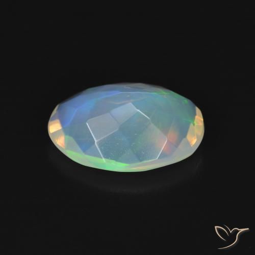 9,17 ctw natürlicher Mehrfarbig Opal, Oval, Transparent
