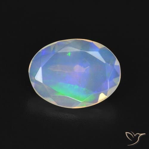 1.43ct Natürlicher Mehrfarbig Opal, Oval, Transparent