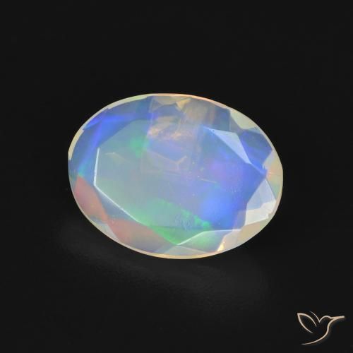 9,17 ctw natürlicher Mehrfarbig Opal, Oval, Transparent