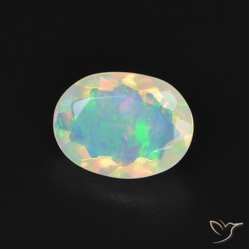 9,17 ctw natürlicher Mehrfarbig Opal, Oval, Transparent