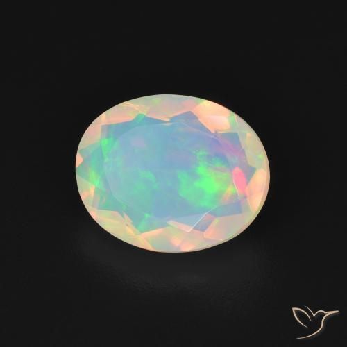 9,17 ctw natürlicher Mehrfarbig Opal, Oval, Transparent