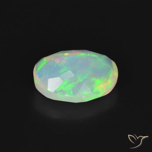 9,17 ctw natürlicher Mehrfarbig Opal, Oval, Transparent