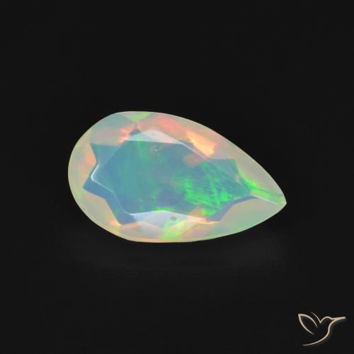 9,17 ctw natürlicher Mehrfarbig Opal, Birnenform, Transparent