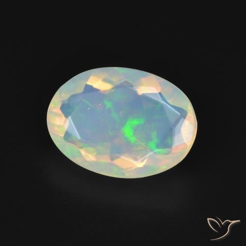 9,17 ctw natürlicher Mehrfarbig Opal, Oval, Transparent
