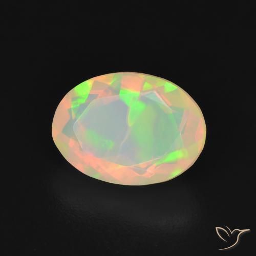 9,17 ctw natürlicher Mehrfarbig Opal, Oval, Transparent