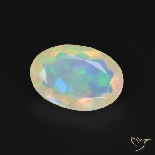 9,17 ctw natürlicher Mehrfarbig Opal, Oval, Transparent