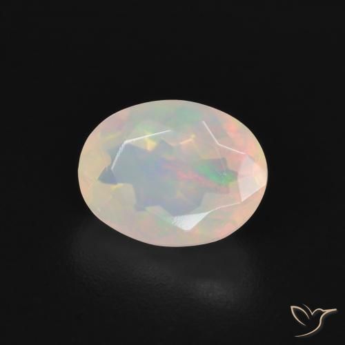9,17 ctw natürlicher Mehrfarbig Opal, Oval, Transparent