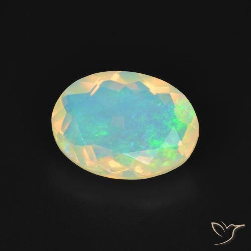 9,17 ctw natürlicher Mehrfarbig Opal, Oval, Transparent