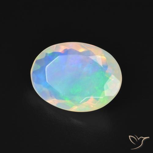 9,17 ctw natürlicher Mehrfarbig Opal, Oval, Transparent