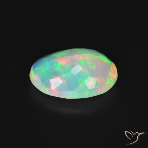 9,17 ctw natürlicher Mehrfarbig Opal, Oval, Transparent