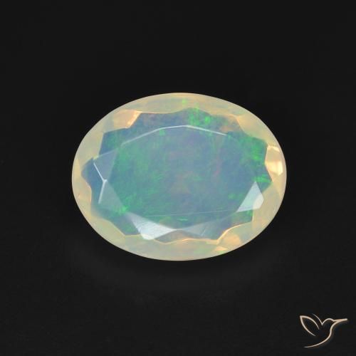 1.68ct Natürlicher Mehrfarbig Opal, Oval, Transparent