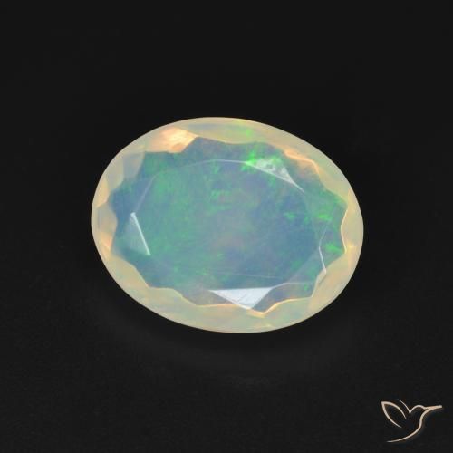 9,17 ctw natürlicher Mehrfarbig Opal, Oval, Transparent