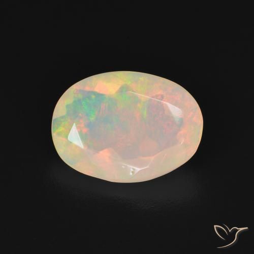 1.51ct Natürlicher Mehrfarbig Opal, Oval, Transparent