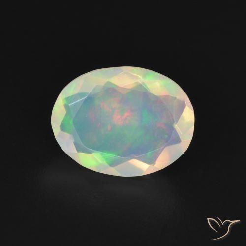 1.07ct Natürlicher Mehrfarbig Opal, Oval, Transparent