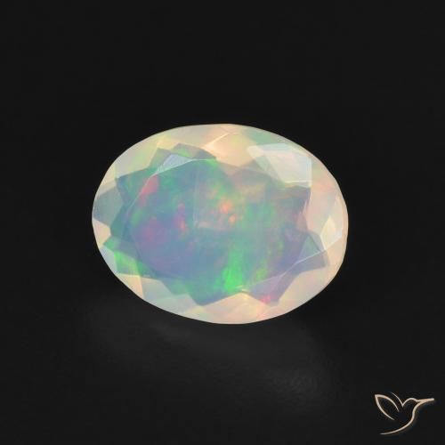 9,17 ctw natürlicher Mehrfarbig Opal, Oval, Transparent