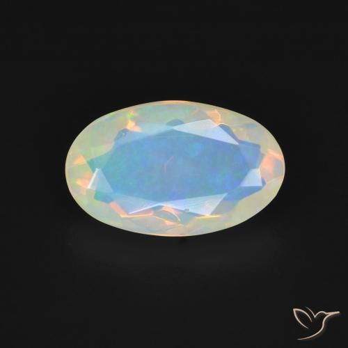 1.42ct Natürlicher Mehrfarbig Opal, Oval, Transparent
