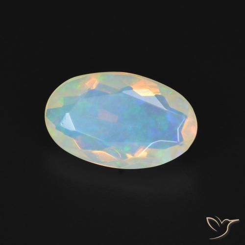 9,17 ctw natürlicher Mehrfarbig Opal, Oval, Transparent