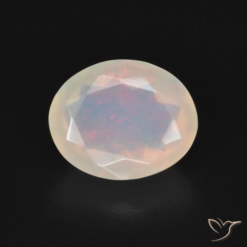 1.44ct Natürlicher Mehrfarbig Opal, Oval, Transparent, Photo A