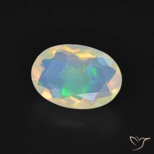 9,17 ctw natürlicher Mehrfarbig Opal, Oval, Transparent
