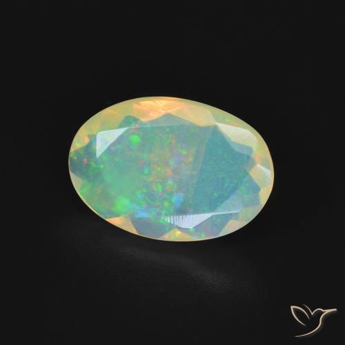 9,17 ctw natürlicher Mehrfarbig Opal, Oval, Transparent