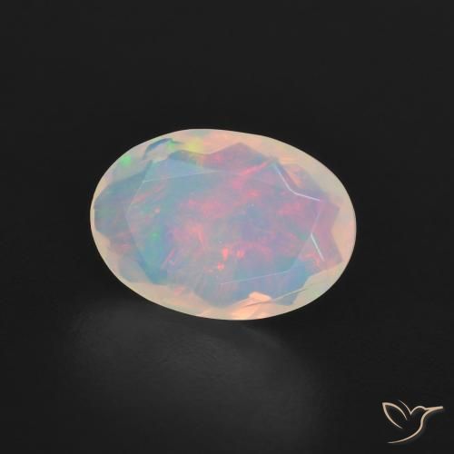 9,17 ctw natürlicher Mehrfarbig Opal, Oval, Transparent