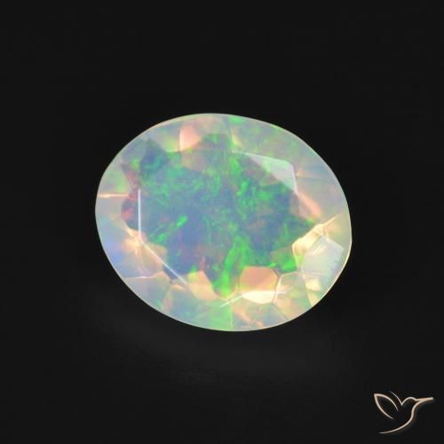 9,17 ctw natürlicher Mehrfarbig Opal, Oval, Transparent