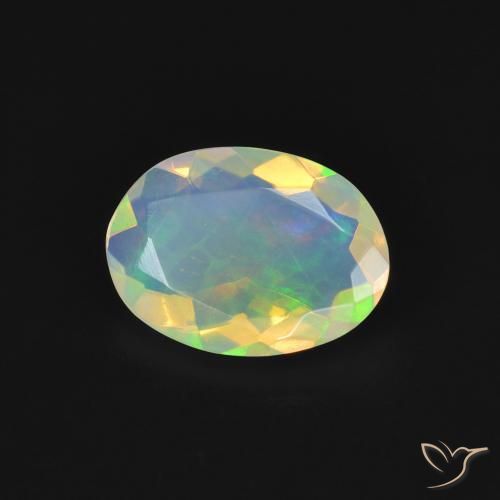 9,17 ctw natürlicher Mehrfarbig Opal, Oval, Transparent