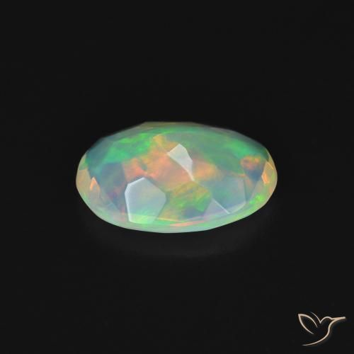 9,17 ctw natürlicher Mehrfarbig Opal, Oval, Transparent