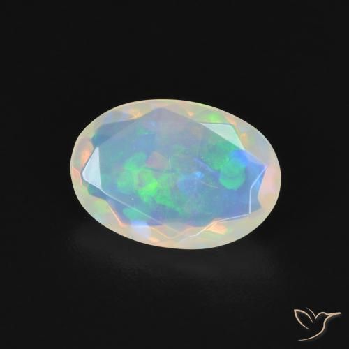 9,17 ctw natürlicher Mehrfarbig Opal, Oval, Transparent
