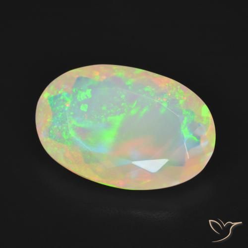 9,17 ctw natürlicher Mehrfarbig Opal, Oval, Transparent